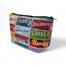 CARTUCHERA SIMPLE SIMIL NEOPREN / NECESER - PLACAS CIUDADES
